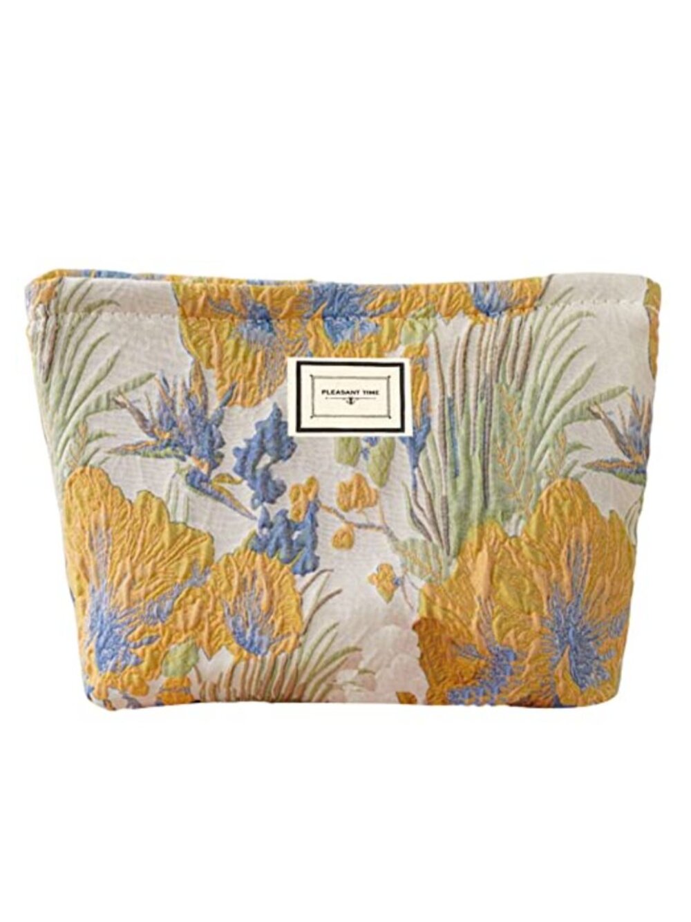 FITINI Floral Cosmetic Bag Waterproof Travel Toiletry Organizer Zipper Pouch